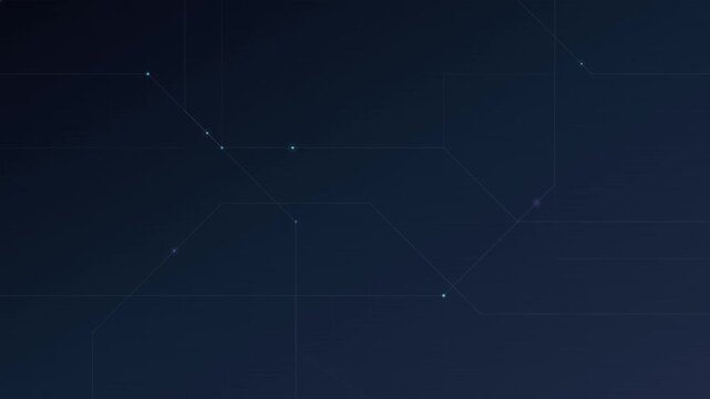 smart city infrastructure vector line tech animation