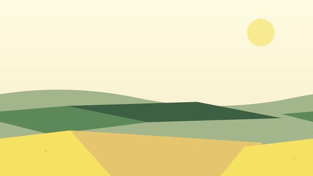 agriculture fresh green farm fields abstract shapes