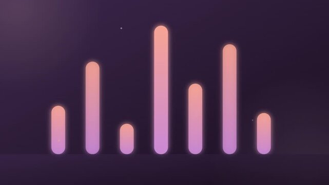 Soft Pastel Gradient Minimalist Financial Growth Background Animation