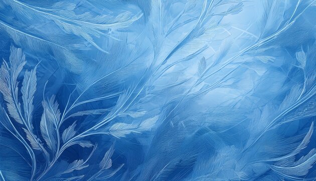 Ice Frozen Blue Background Icy Frost Scratched Texture Cold Winter Material