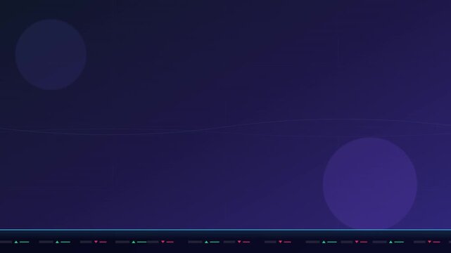 Vibrant Flat Tech Vector Stock Market Ticker Background