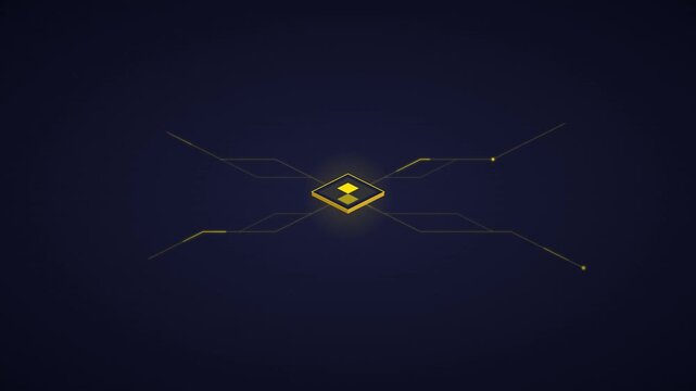Artificial Intelligence Chip Architecture Vector Background Design