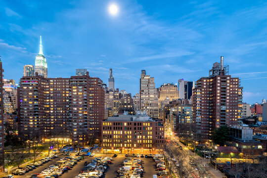 New York City - Manhattan Skyline on a Spring Evening