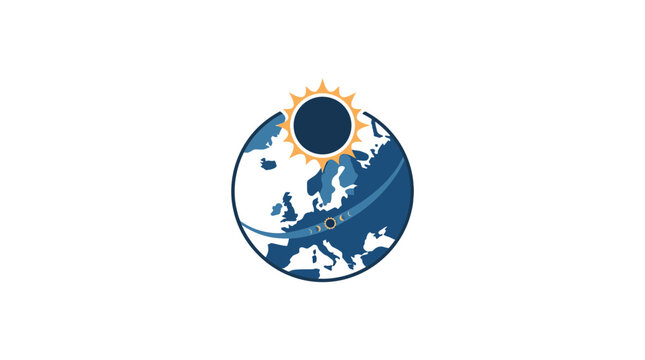 Solar Eclipse Path Over Europe