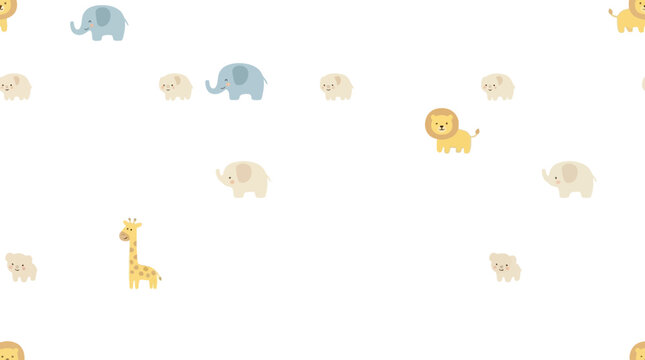 Colorful cartoon animal icons.