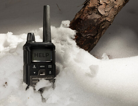 Request for help coming in on a walkie talkie
