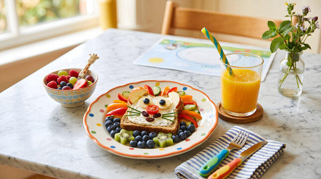 fun food art for kids healthy breakfast meal