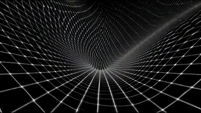 Digital representation of a gravity well and spacetime curvature