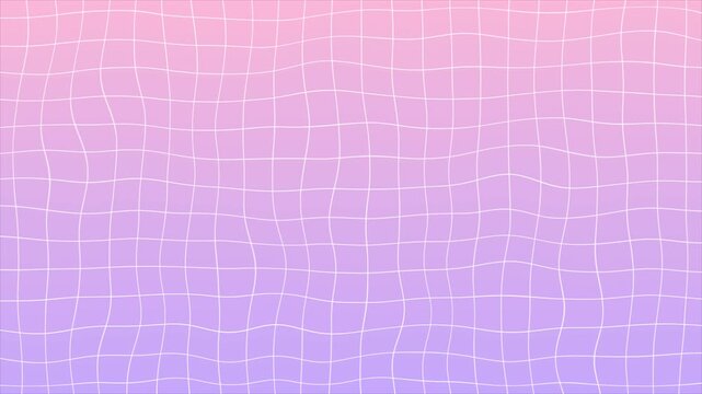 ピンクとパープルのグラデーショングリッドアニメーション背景 16:9