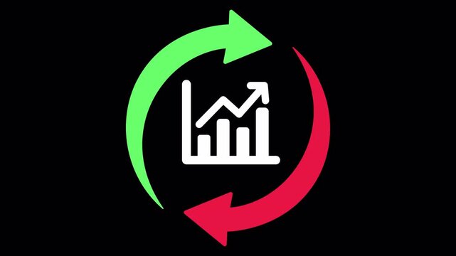 Investment Graph Showing Growth for Portfolio Analysis