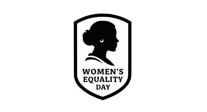 Women's Equality Day Emblem with Female Silhouette