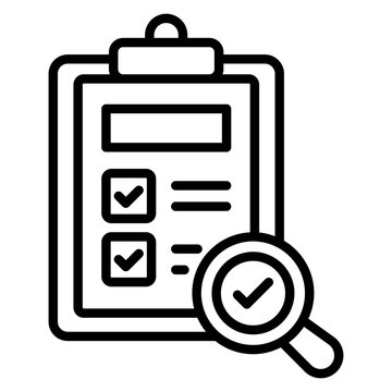 verification outline icon