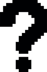 Fototapeta premium Question Mark Built from Brick Blocks on White Background