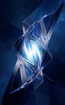 vortex gem crystal blue space