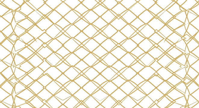 Abstract gold geometric pattern on white background - minimalist design