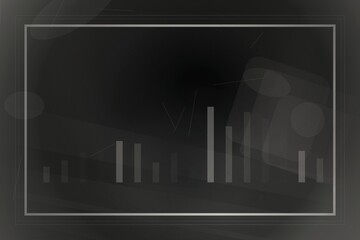 Naklejka premium Black and white silhouette figure