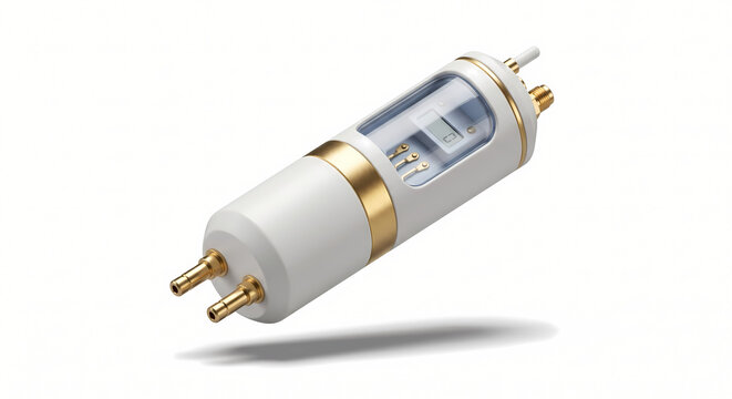 Digital Water PH Tester, 3D Isometric Floating Quality Sensor Capsule with Gold Probes.