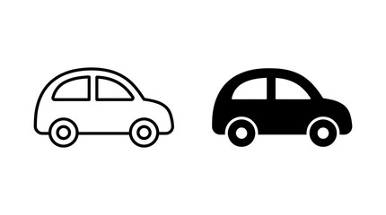 Obraz premium Right-Facing Cars in Minimalist Style