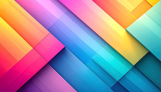 A colorful geometric pattern with intersecting rectangles