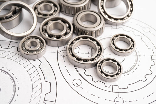 Ball bering circular joint machine component.