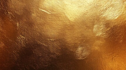 Fototapeta premium Textured matte bronze metal foil surface with subtle light reflections