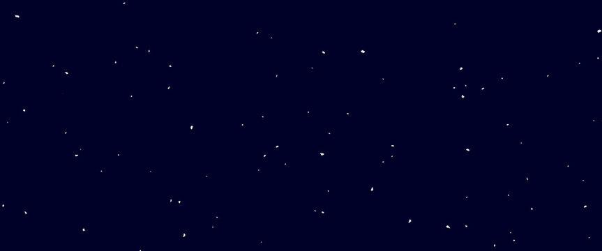 Simple background of starry dark sky scattered white dots vector illustration