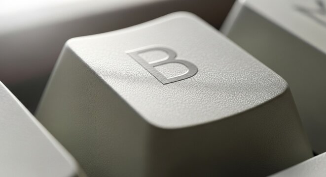 Macro Photography of a Mechanical Keyboard Keycap Showing Detailed Double-Shot Injection Texture