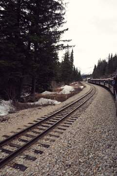 narrow gauge railway line, Alaska, Yukon trail