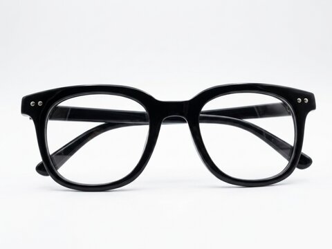 black glasses