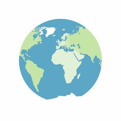 Fototapeta premium Stylized Illustration of Planet Earth