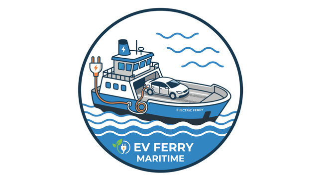 Electric Vehicle Ferry Charging, EV Maritime Transport, Sustainable Future