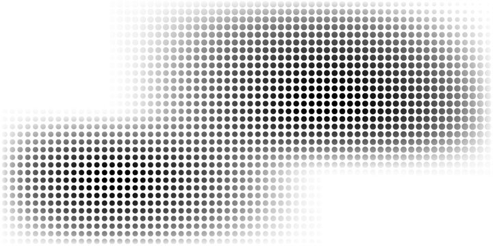 Halftone bayangan hitam putih yang menyenangkan, seni pop retro yang indah, gaya urban yang unik, buku komik penuh warna. Tekstur gradien halftone bertitik. Hapus latar belakang titik-titik. Latar bel