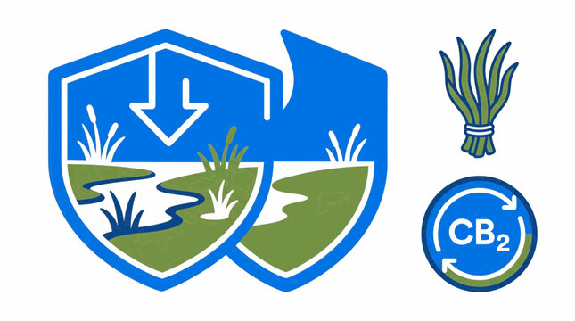 Wetland Conservation Symbol with Cb2 Logo