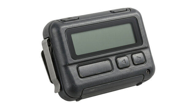 Vintage black electronic pager beeper device