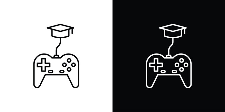 Game based learning icon set designs. vector illustration eps