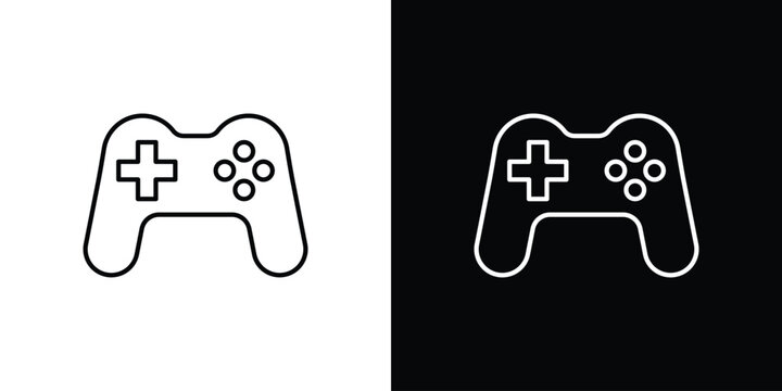 Gamepad icon set designs. vector illustration eps