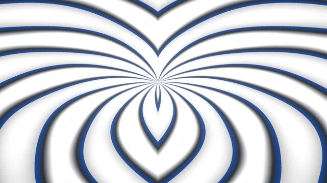 Open book pages radiating outward with blue striped lines