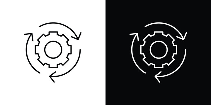 Implementation icon set designs. vector illustration eps