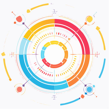 Abstract Futuristic Circular Interface Design