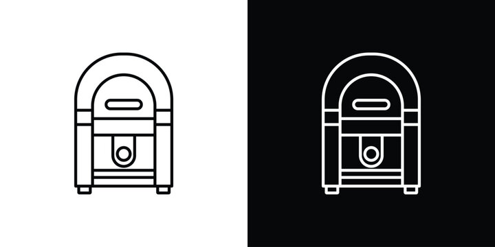 Jukebox icon set designs. vector illustration eps