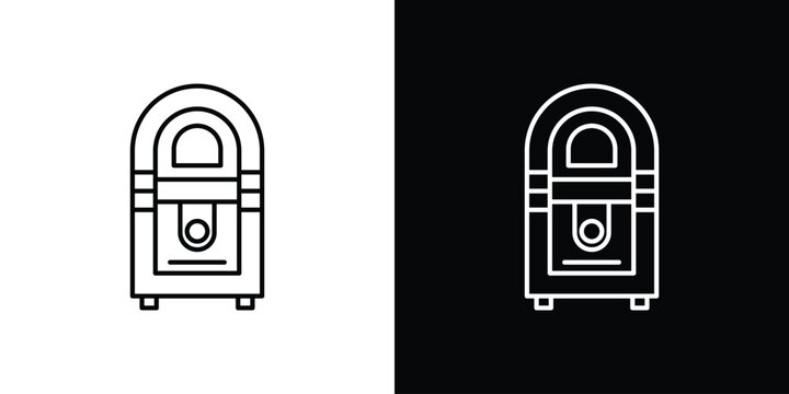 Jukebox icon set designs. vector illustration eps