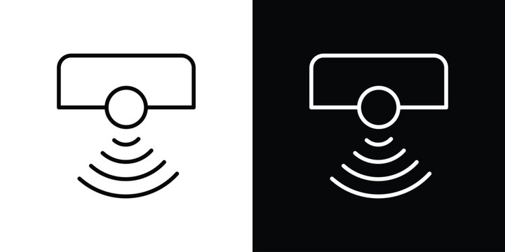 Motion sensor icon set designs. vector illustration eps