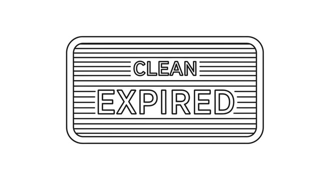 Expired Stamp Label, Clean Stamp, Vintage Seal, Approved Seal, Rejected Seal, Business Stamp