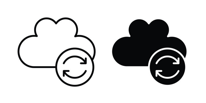 Cloud sync icon