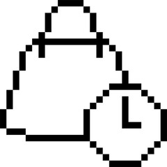Fototapeta premium Pixel Art Purchase History Icon