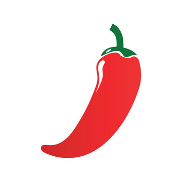 Hot pepper icon. Chili peper vector icon. Spicy food symbol. Hot food sign