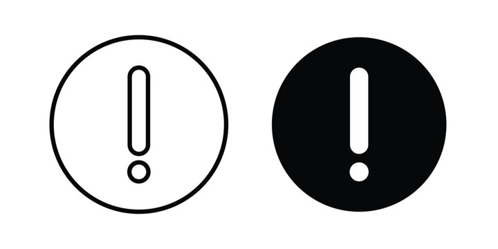 Exclamation button icon