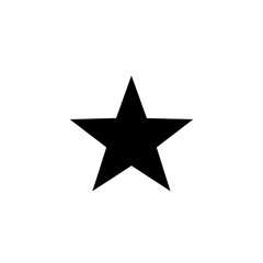 Obraz premium Black Star Shape Icon.