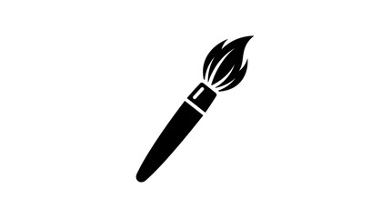 Fototapeta premium Artistic Paintbrush Icon Symbolizing Creativity and Artistic Expression.