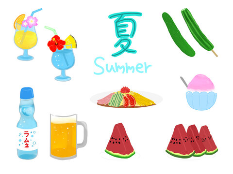夏の食べ物　Summer Foods